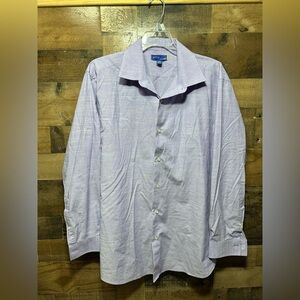 APT. 9 Men’s Button-Up Dress Shirt – Purple – Slim Fit – Large (16–16.5 / 32–33)